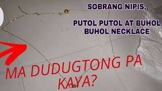 KWINTAS NA MANIPIS AT MABUHOL MADUDUGTONG PA KAYA gold urgoldjewelries lightweight [upl. by Spense]