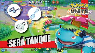 Venusaur en Pokémon Unite parace TANQUE con esta Build  Gameplay Build y Moveset [upl. by Kee]