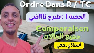 Tc  الحصة 1  Ordre Dans R  Comparaison  المقارنة 🔥 جميع الحالات [upl. by Moritz]