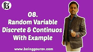 RANDOM VARIABLE  DISCRETE AND CONTINUOUS RANDOM VARIABLE IN HINDI WITH EXAMPLES [upl. by Cornall]