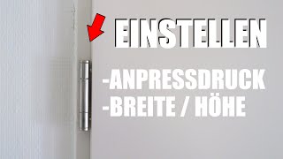 Zimmertür einstellen 3 Möglichkeiten Kinderleicht 😨🤔 [upl. by Forester]