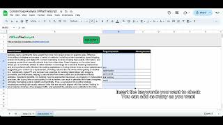 Content Gap Analysis Google Script Tutorial  WhatTheScript [upl. by Kenton]