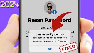 Cannot Verify Identity your action could not be completed because of a server error try again  Fix [upl. by Ytsirhc]