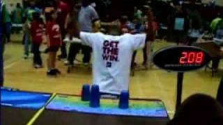 Boy 10 Record Holder In Cup Stacking Competition [upl. by Benyamin]