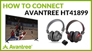 How to use Avantree HT41899  Connect Two Bluetooth Headphones to One TV [upl. by Gaylord968]