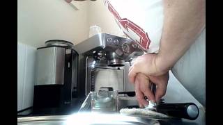 Tips Breville BES820 Coffee Machine non pressurized filter and modified Grinder BCG450 [upl. by Ecyned]