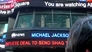 NY Michael Jackson dead [upl. by Ellenor605]