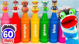 Fizzy Discover Colors With Paw Patrol Colorful Crayon Surprises  Fun Compilations For Kids [upl. by Nickolai55]