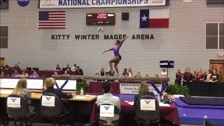 University of Bridgeport 2018 National Finalist Gymnastics routines [upl. by Carlile]