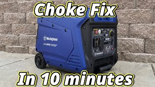 Westinghouse igen 4500 CHOKE FIX In 10 Minutes Easy DIY [upl. by Nappy477]