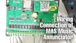 Wiring Connection of MAS Music Annunciator in Hindi  MAS Industries [upl. by Croft]