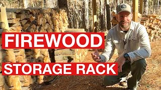 FIREWOOD STORAGE — DIY KIT [upl. by Ettenim]