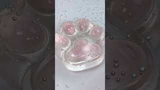 FUFUSQUISHY ASMR 🩷🐱800g Giant Pink Transparent Cat Paw [upl. by Ahsiyt673]