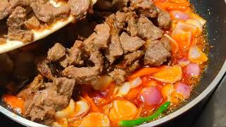 Sizzling recipe  Bangladeshi Style Chinese beef Sizzling recipe banglarradhunishaki [upl. by Iolanthe761]