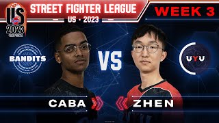 Caba Guile vs Zhen Dee Jay  Bo3  Street Fighter League ProUS 2023 Week 3 [upl. by Nosylla]