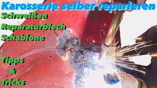 Auto Karosserie selber reparieren  Blech bauen und Schweißen  felixthemechanic [upl. by Atikal]