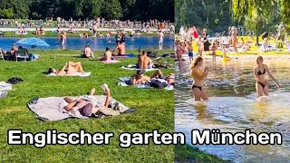 Englischer garten München  Munich Eisbach swimming 2692421 [upl. by Guntar]