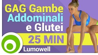 GAG Esercizi per Gambe Addominali e Glutei [upl. by Nesiaj305]