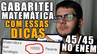 ACERTE QUESTÕES DE MATEMÁTICA NO ENEM COM ESSAS DICAS [upl. by Notniuqal47]