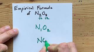 What is the Empirical Formula of N2O4 Dinitrogen Tetraoxide [upl. by Jaye]