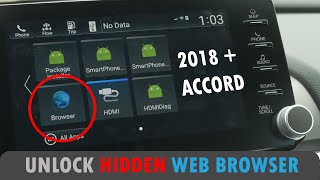 How to access HIDDEN WEB BROWSER in 10th Gen Accord 2018 and later EXEXLTouring 15T20THybrid [upl. by Iruahs]