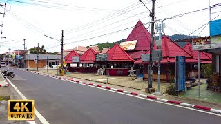 4K Lamai walking street  Koh Samui 2021 Open Thailand  Virtual walking tour [upl. by Avron]