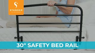 Stander 30quot Safety Bed Rail  Adult Safety Railing and Guard Rail [upl. by Byrann]