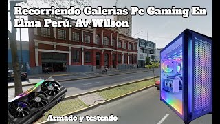 Recorriendo y Viendo las Mejores PC Gamers en Wilson ciber plaza CompuPlaza y Galería Garcilazo lima [upl. by Adnarrim]