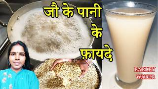 जौ का पानी कैसे बनाए जौ का पानी बनाने का सही तरीका। जौ के पानी के फ़ायदे। Barley water benefits [upl. by Tessler]