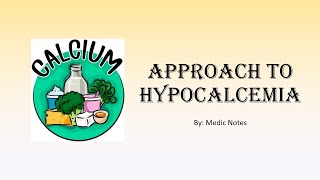 Approach to hypocalcemia  causes symptoms signs management [upl. by Rafaelia495]