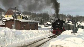 270112 Ein Wintertag an der Fichtelbergbahn [upl. by Reemas]