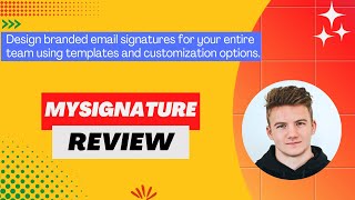 MySignature review Demo  Tutorial I Get the email signature tool that makes sending branded emails [upl. by Wendelin211]