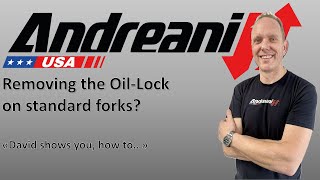 Andreani USA  Front fork Oil Lock Removal [upl. by Giefer]