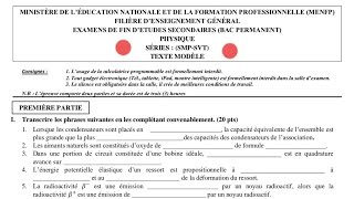 Physique 2022 modèle Physique 2022  correction baccalauréat [upl. by Arrik]