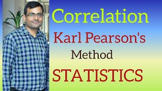 correlation  Statistics  Karl Pearsons method  class 11  Graduation [upl. by Alacim]