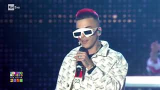 SFERA EBBASTA  LIVE  PRIMO MAGGIO ROMA 1M2018 [upl. by Eelymmij]