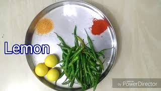 Green Chilli Pickle Recipe  With Mustard Seeds  Indian Style [upl. by Deach]