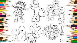 Coloring In the Night Garden l Haahoos Coloring Pages l Easy Colouring for Kids l Haa Hoos l [upl. by Lindner930]