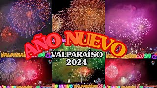 Valparaíso recibe el año Nuevo con Fuegos Artificiales 2024 newyear2024 [upl. by Niamor658]