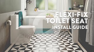 FlexiFix™ No Slip Toilet Seats  Installation Guide [upl. by Llehsor]