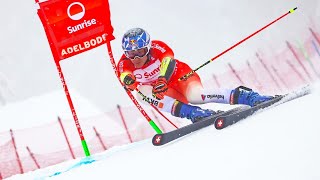 Marco ODERMATT  Winner  Giant Slalom Run 1  Adelboden SUI  2024 [upl. by Eilesor434]