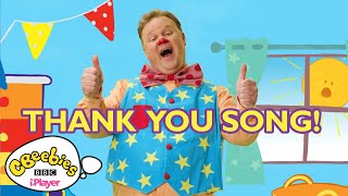 Mr Tumbles Thank You Song  Thank You You You  CBeebies Something Special [upl. by Tan]