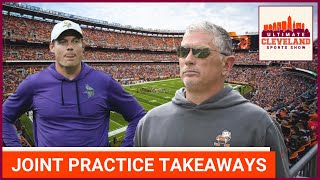 Cleveland Browns get quottoo physicalquot during joint practices Guardians sweep the Cubs amp Bernie Kosar [upl. by Naicad]