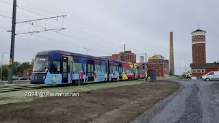 Tampereen Ratikka  Hiedanranta Tehdasalue ❤️ 🇫🇮 🚋 📍 [upl. by Nanoc]