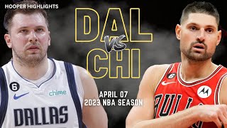 Dallas Mavericks vs Chicago Bulls Full Game Highlights  Apr 7  2023 NBA Season [upl. by Walke]