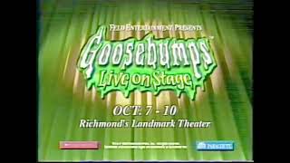 Goosebumps Live on Stage Promo Rare [upl. by Rankin]