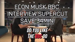 Elon Musk BBC Interview SAVE 34 MIN SUPERCUT W CAPTIONS amp TIMESTAMPS [upl. by Lemcke797]