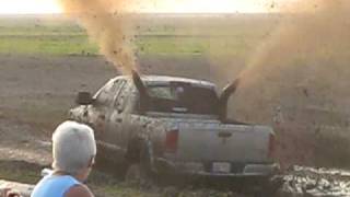 Pollockville Mud Bog Dodge Cummins Pouring Smoke [upl. by Jennilee45]