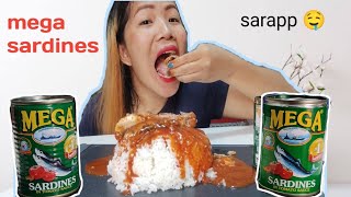 SARDINES MUKBANG  2 MEGA  MUKBANG PHILIPPINES  FILIPINO MUKBANGER [upl. by Laeria]