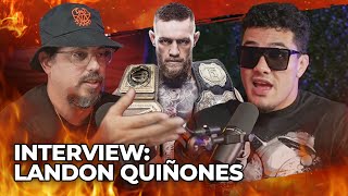 LANDON QUIÑONES ON HAVING CONOR MCGREGOR AS A COACH ON TUF INTERVIEW IN ENGLISH [upl. by Oznecniv]